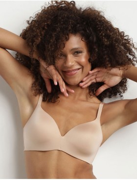 Бюстгальтер без косточек с треугольной чашкой Dim INVISIFREE 07HD телесный, Цвет: телесный, Размеры: 70A, изображение 3