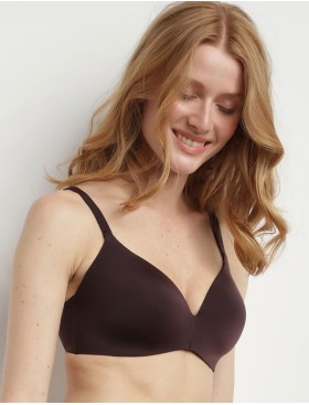 Бюстгальтер без косточек с треугольной чашкой Dim INVISIFREE 07HD коричневый, Цвет: коричневый, Размеры: 70A, изображение 3