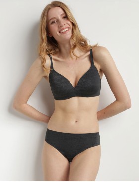 Бюстгальтер без косточек с треугольной чашкой Dim INVISIFREE 07HD серый, Цвет: серый, Размеры: 75C, изображение 4