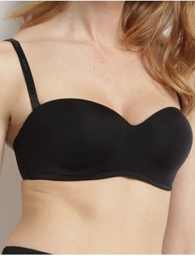 Бескаркасный бюстгальтер под открытое платье Dim INVISIFREE 07HF черный, Цвет: черный, Размеры: 70B