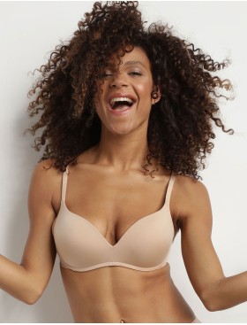 Бюстгальтер пуш-ап без косточек Dim INVISIFREE 07HE телесный, Цвет: телесный, Размеры: 80C, изображение 3