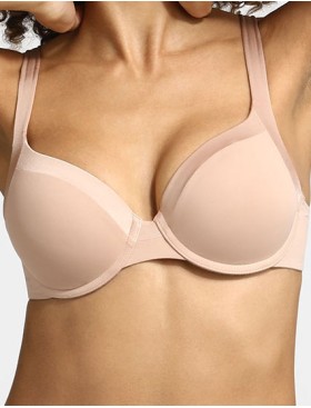 Гладкий бюстгальтер на каркасах Dim GENEROUS INVISIBLE 0CS8 телесный, Цвет: телесный, Размеры: 75B