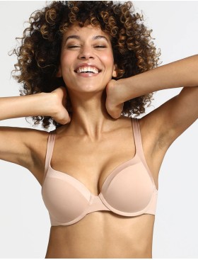 Гладкий бюстгальтер на каркасах Dim GENEROUS INVISIBLE 0CS8 телесный, Цвет: телесный, Размеры: 75B, изображение 3