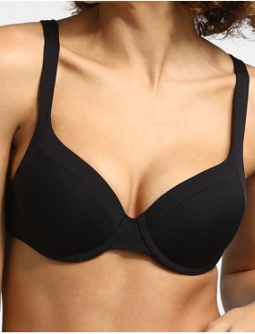 Гладкий бюстгальтер на каркасах Dim GENEROUS INVISIBLE 0CS8 черный, Цвет: черный, Размеры: 75C