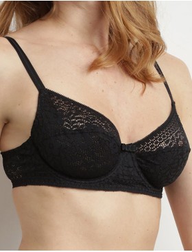Кружевной легкий бюстгальтер Dim SUBLIM 0CDM черный, Цвет: черный, Размеры: 70A