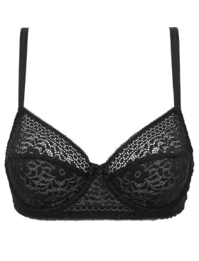 Кружевной легкий бюстгальтер Dim SUBLIM 0CDM черный, Цвет: черный, Размеры: 70A, изображение 6