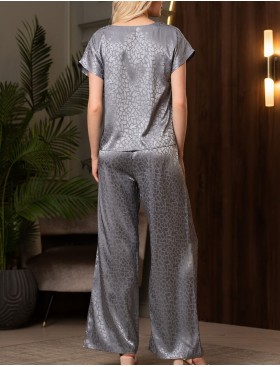 Атласный костюм Mia-Amore JOANNA 7316 серебристый, Цвет: серебристый, Размеры: M, изображение 4