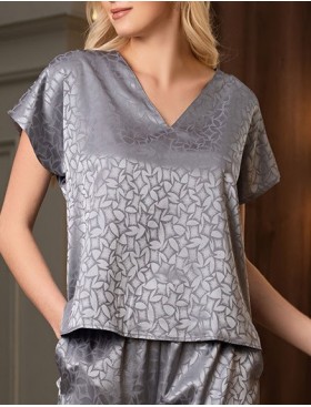 Атласный костюм Mia-Amore JOANNA 7316 серебристый, Цвет: серебристый, Размеры: M, изображение 5