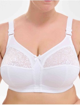 Бюстгальтер мягкий без косточек Milavitsa 104080 / 104081 / 124080 белый, Цвет: белый, Размеры: 115D