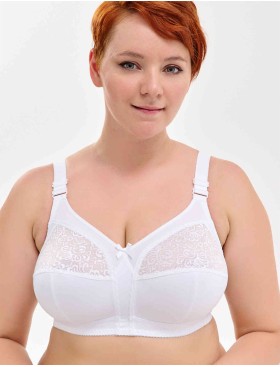 Бюстгальтер мягкий без косточек Milavitsa 104080 / 104081 / 124080 белый, Цвет: белый, Размеры: 115D, изображение 3