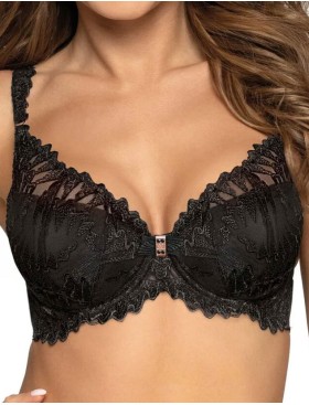 Бюстгальтер балконет пуш-ап Novika SOPHIE N01 PUSH UP черный, Цвет: черный, Размеры: 75D