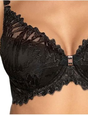 Бюстгальтер балконет пуш-ап Novika SOPHIE N01 PUSH UP черный, Цвет: черный, Размеры: 75D, изображение 4