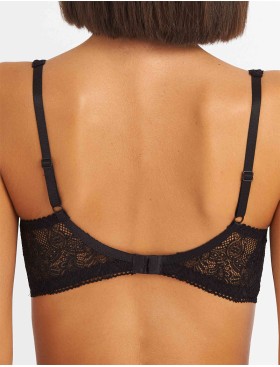 Бюстгальтер балконет Simona M 608 черный-сетка, Цвет: черно-сетка, Размеры: 90B, изображение 2