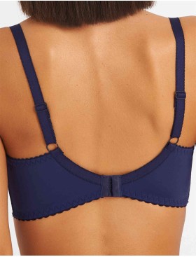 Бюстгальтер полумягкий Simona M 610 синий-сетка, Цвет: Синий-сетка, Размеры: 75H, изображение 2