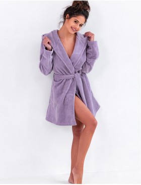 Короткий халат с капюшоном Sensis AMETHYST, Цвет: сиреневый, Размеры: L/XL, изображение 3