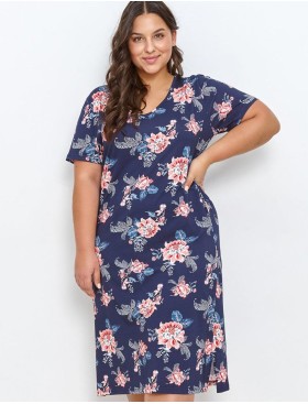 Ночная сорочка с коротким рукавом Taro 2879/2927 ELLIE, Цвет: синий/розовый, Размеры: S, изображение 2