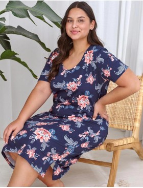 Ночная сорочка с коротким рукавом Taro 2879/2927 ELLIE, Цвет: синий/розовый, Размеры: S, изображение 4