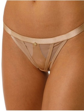 Трусы стринги Coquette Revue PLAIN 67116-13, Цвет: бежевый, Размеры: L