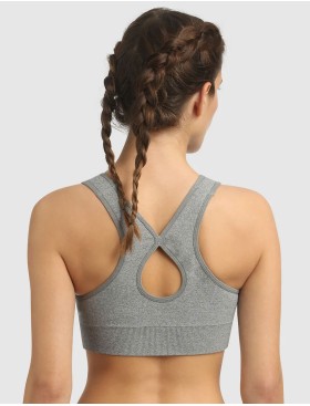 Спортивный бюстгальтер без застежки Dim SPORT 0BV8 серая галька, Цвет: серая галька, Размеры: M, изображение 4