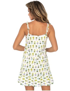 Ночная сорочка на тонких бретелях Donna ANANAS nightdress, Цвет: желтый, Размеры: L, изображение 2