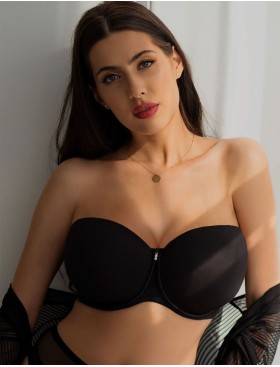 Бюстгальтер анжелика Kris Line FORTUNA COMFORT balkonette MHM черный, Цвет: черный, Размеры: 85DD, изображение 4