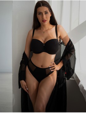 Бюстгальтер анжелика Kris Line FORTUNA COMFORT balkonette MHM черный, Цвет: черный, Размеры: 85DD, изображение 5