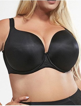 Бюстгальтер балконет Kris Line FORTUNA COMFORT ultra черный, Цвет: черный, Размеры: 85DD, изображение 6