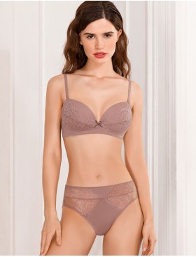 Комплект балконет и слипы Mioocchi ARLETTE 779595 rosa antico, Цвет: rosa antico (антична, Размеры: 70B, изображение 2