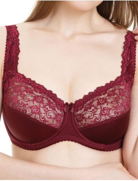 Бюстгальтер мягкий Simona M 912 бордо, Цвет: бордо, Размеры: 75H