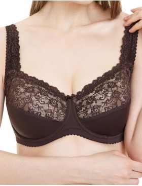 Бюстгальтер мягкий Simona M 912 шоколад, Цвет: шоколад, Размеры: 75H