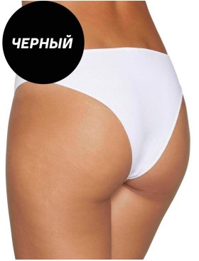 Хлопковые трусы бразилиана Ysabel Mora 19645 черный, Цвет: черный, Размеры: S