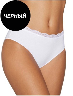Трусы слипы хлопковые Ysabel Mora 19682 MIDI черный, Цвет: черный, Размеры: M