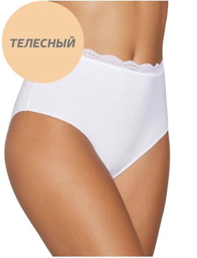 Трусы слипы высокие хлопковые Ysabel Mora 19684 MAXI телесный, Цвет: телесный, Размеры: M