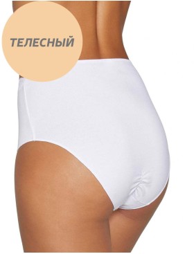 Трусы слипы высокие хлопковые Ysabel Mora 19684 MAXI телесный, Цвет: телесный, Размеры: M, изображение 2