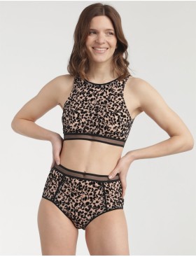 Высокие трусы слипы Dim CHIC LINE 0CDX черный лепесток, Цвет: черный лепесток, Размеры: S, изображение 6