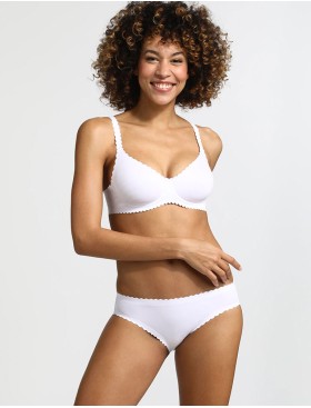 Бесшовные трусики слипы Dim BODY TOUCH 3255 белый, Цвет: белый, Размеры: S, изображение 3