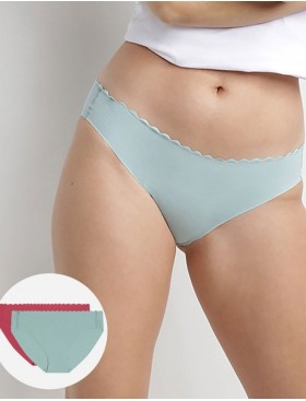 Комплект трусиков из хлопка Dim BODY TOUCH Cotton 04NR (2 шт) розовый и глина, Цвет: розовый/глина, Размеры: XXS/XS