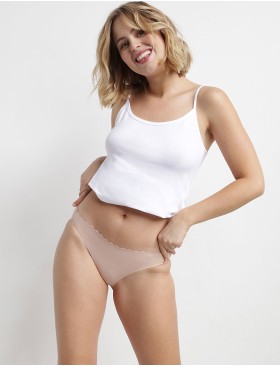 Комплект трусиков из хлопка Dim BODY TOUCH Cotton 04NR (2 шт) телесный и белый, Цвет: телесный/белый, Размеры: S/M, изображение 4