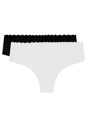 Комплект трусиков из хлопка Dim BODY TOUCH Cotton 05DR (2 шт) черный и белый, Цвет: черный/белый, Размеры: S/M, изображение 3