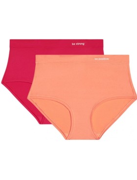 Трусы шорты в наборе Dim OH MY DIM’s 06W7 (2 шт) коралловый и розовый, Цвет: коралловый/розовый, Размеры: XXS/XS, изображение 3