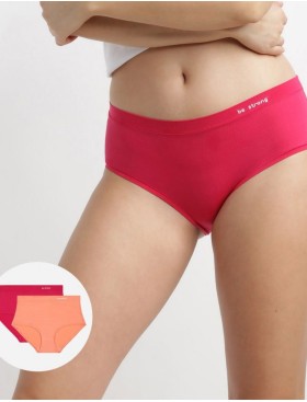 Трусы шорты в наборе Dim OH MY DIM’s 06W7 (2 шт) коралловый и розовый, Цвет: коралловый/розовый, Размеры: XXS/XS