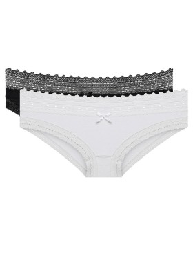 Комплект трусиков мини Dim SEXY FASHION 042J (2 шт) черный и белый, Цвет: черный/белый, Размеры: S/M, изображение 3