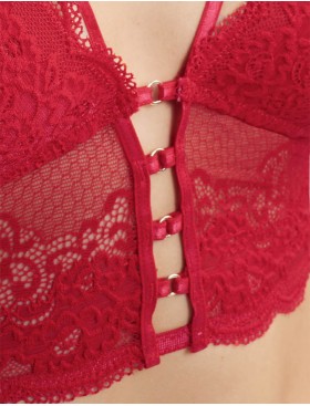 Красный кружевной бралетт Esotiq TRIXIE 40150, Цвет: красный, Размеры: M, изображение 6