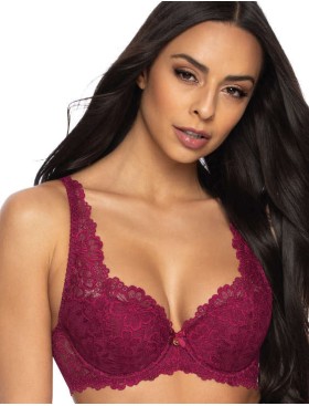 Бюстгальтер балконет тюльпан MAT CARMELA burgund M-053-22, Цвет: бургунди, Размеры: 70I, изображение 3