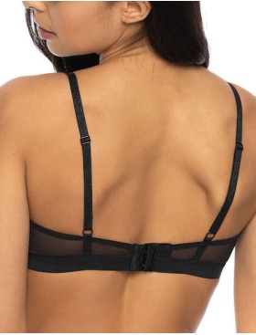 Треугольный бюстгальтер без косточек MAT PERCY czarno-czerwony M-3530-0, Цвет: черный с красным, Размеры: 65E, изображение 2