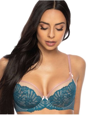 Бюстгальтер с мягкой чашкой MAT SYBILLA turkus M-3525-2, Цвет: бирюзовый, Размеры: 70E, изображение 3