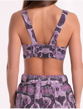 Комплект из вискозы топ и шорты Mia-Mia ALBA 16502, Цвет: cиреневый, Размеры: XS, изображение 8