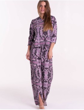 Комплект из вискозы туника и брюки Mia-Mia ALBA 16503, Цвет: cиреневый, Размеры: S, изображение 4