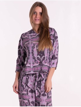 Комплект из вискозы туника и брюки Mia-Mia ALBA 16503, Цвет: cиреневый, Размеры: S, изображение 7