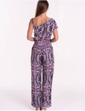 Комбинезон брючный из вискозы Mia-Mia ALBA 16506, Цвет: cиреневый, Размеры: S, изображение 5